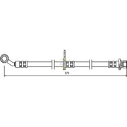 NAPA Brake Hydraulic Hose Line Front Left NBH1295