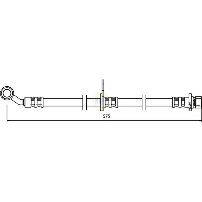 NAPA Brake Hydraulic Hose Line Front Left NBH1295
