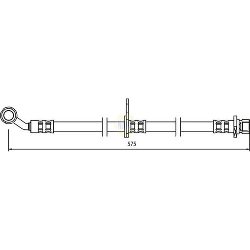 NAPA Brake Hydraulic Hose Line Front Left NBH1295