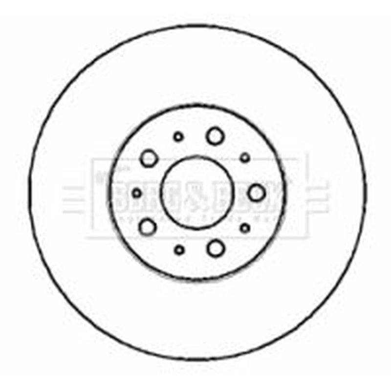 Borg & Beck Front & Rear Brake Discs & Pads fits Volvo S60 I 2003-2010 2.4