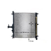 Mahle Engine Radiator fits Hyundai I10 I 2007-2013 1.1