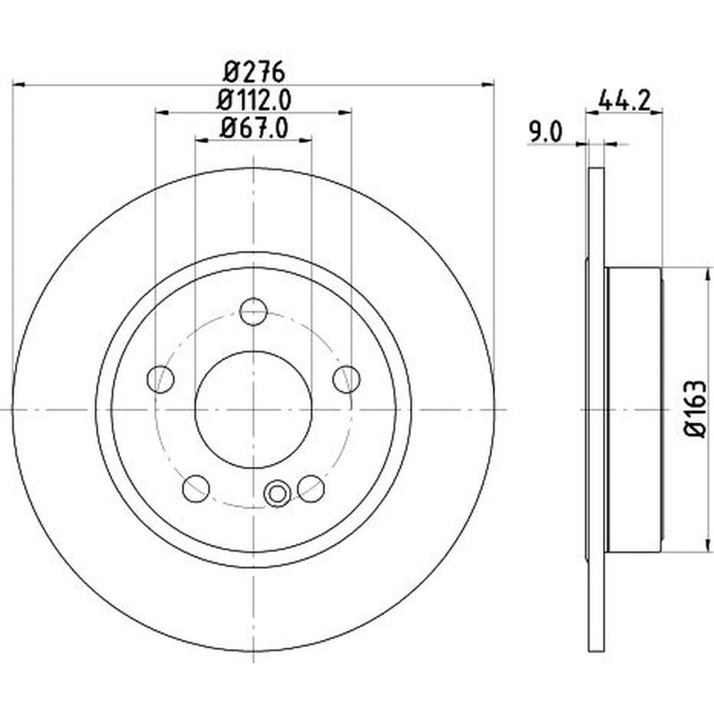 Mintex Front & Rear Brake Discs & Pads fits Mercedes-Benz B-Class Sports Tourer