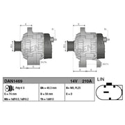 Denso Car Alternator 12V DAN1469