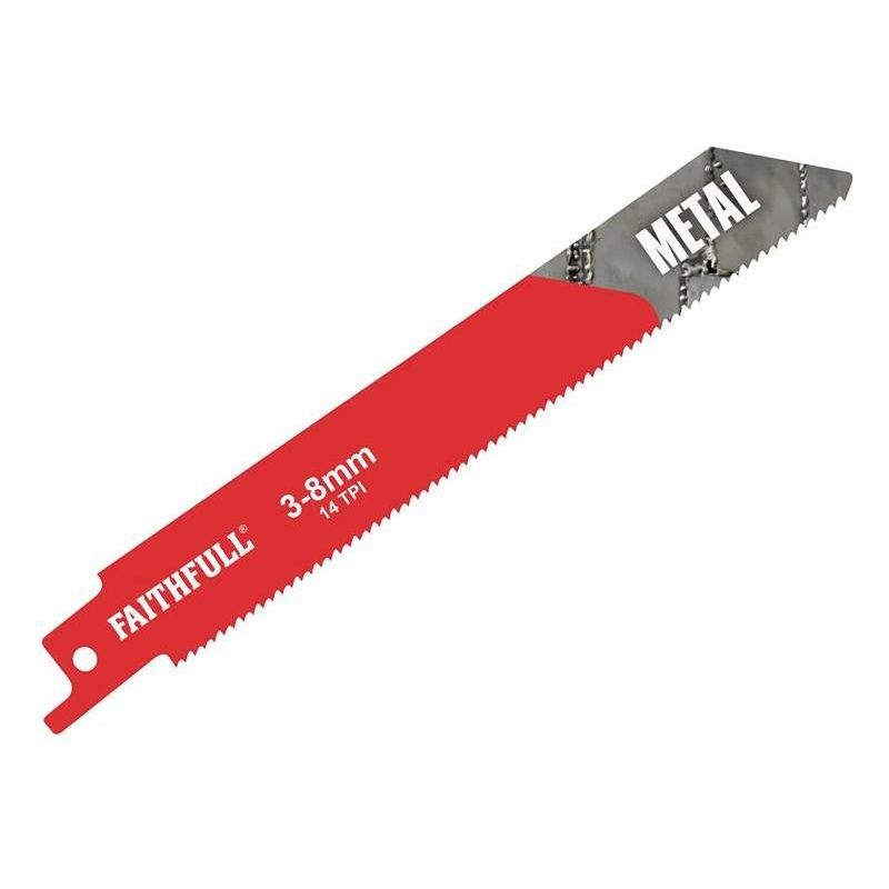 Faithfull S922BF Sabre Saw Blade Metal 150mm 14 TPI (Pack of 5) Faithfull - Dynamic Drive