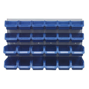 Sealey Bin & Panel Combination 24 Bins Blue TPS131 Sealey - Dynamic Drive