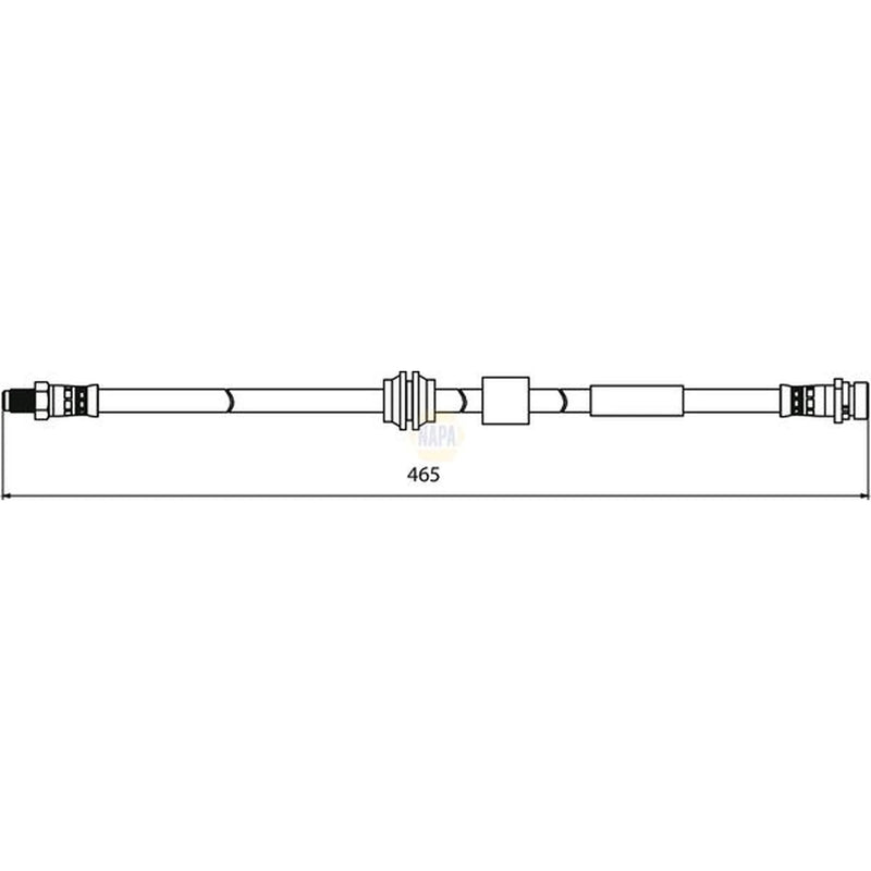 NAPA Brake Hydraulic Hose Line Front NBH1282