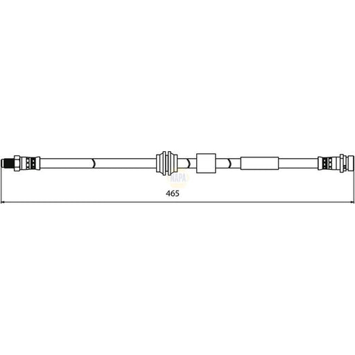 NAPA Brake Hydraulic Hose Line Front NBH1282