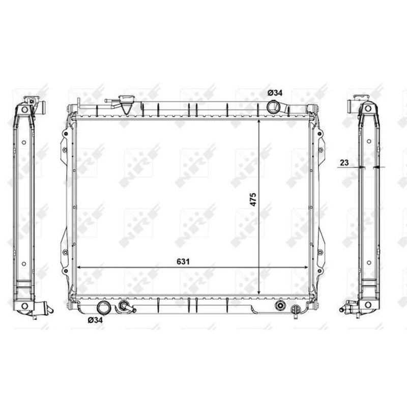NRF Engine Radiator 56119