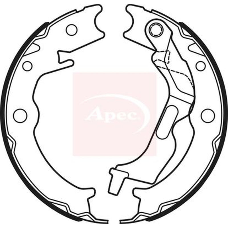 Apec Parking Brake Shoe Set fits Chevrolet Epica 2006-2011 2.0
