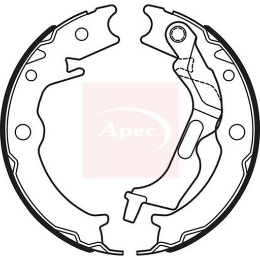 Apec Parking Brake Shoe Set fits Chevrolet Epica 2006-2011 2.0
