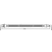 Borg & Beck Brake Hydraulic Hose Line inner BBH8453