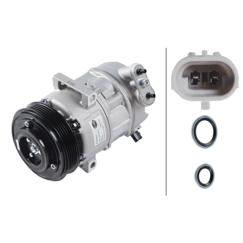 Hella Air Conditioning Compressor fits Opel Astra H 2004-2010 1.6 1.8