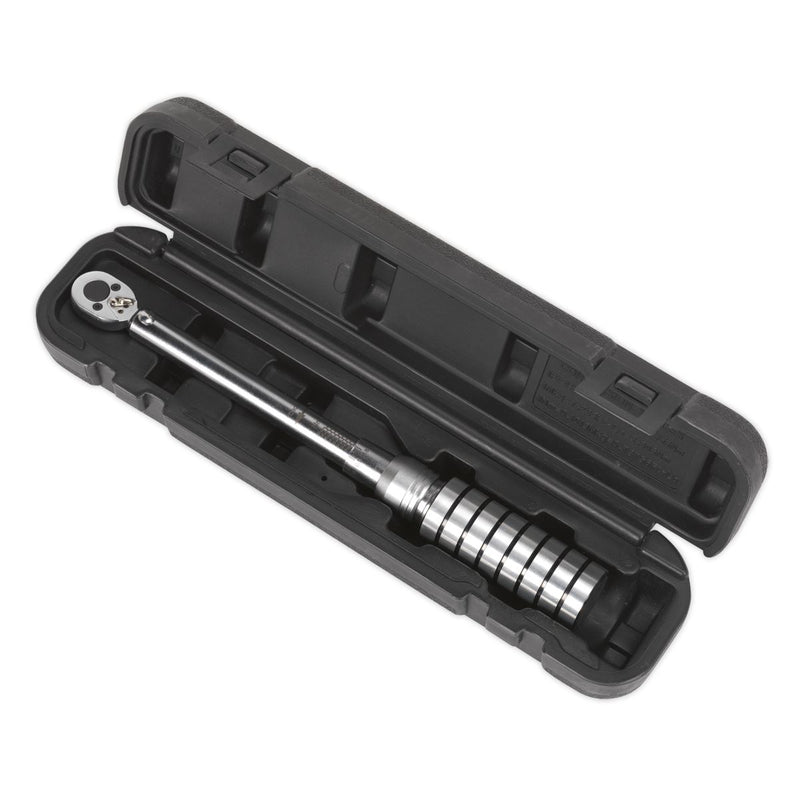 Sealey Torque Wrench Micrometer Style 1/4"Sq Drive 4-20Nm(2.9-14.8lb.ft) Calibra Sealey - Dynamic Drive