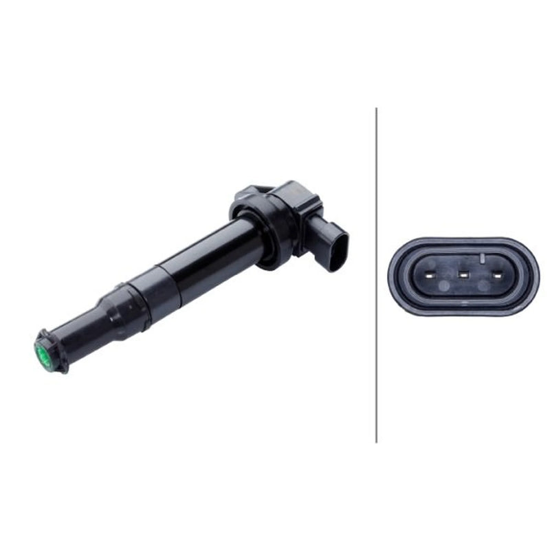 Hella Ignition Coil Pack Left fits Hyundai Santa Fé II 2006-2012 2.7