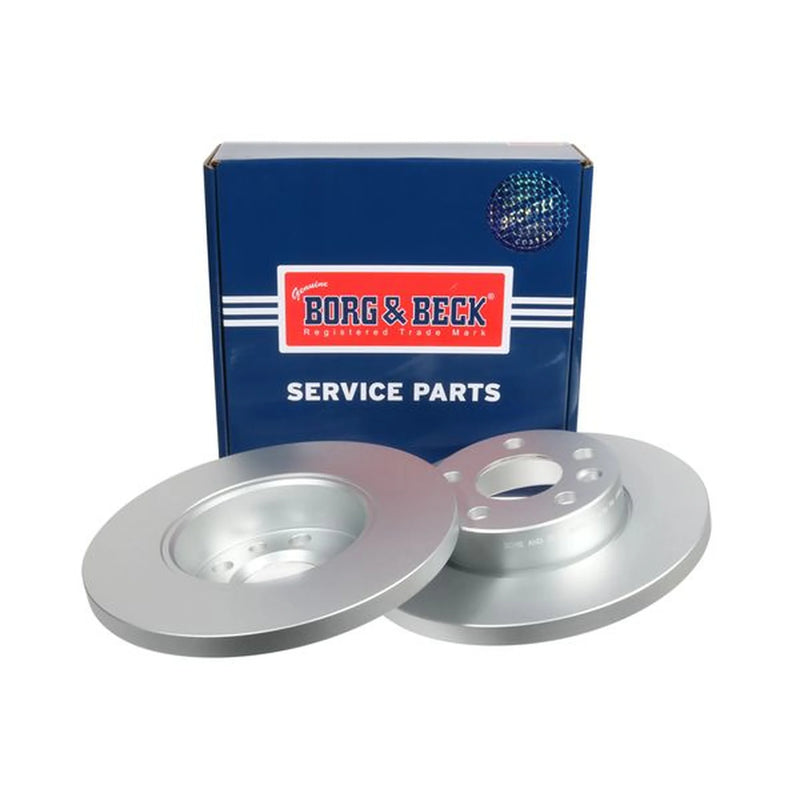 Borg & Beck 2 x Solid Front Brake Discs BBD4115-x2