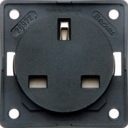 Berker 13A 250VAC 3-Pin Socket Outlet in Black Matt Finish Berker - Dynamic Drive