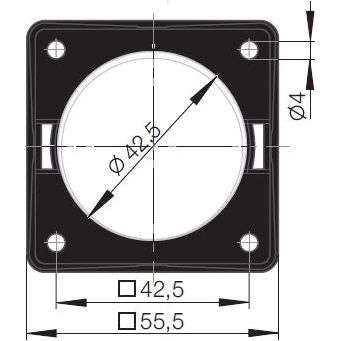 Berker 13A 250VAC 3-Pin Socket Outlet in Black Matt Finish Berker - Dynamic Drive