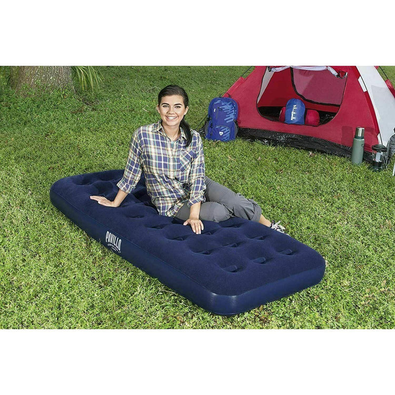 Bestway Inflatable Single Air Bed Premium Quality Flocked Blow Up Mattress Bestway - Dynamic Drive