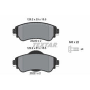 Textar Front Brake Pad Set 2522001
