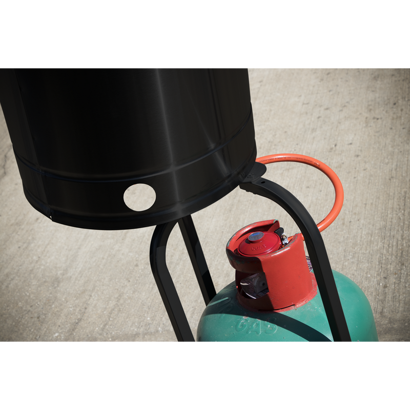 Dellonda Outdoor Garden Gas Patio Heater 13kW Commercial & Domestic Use Black Dellonda  - Dynamic Drive