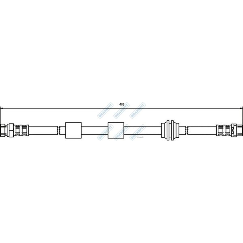 Apec Brake Hydraulic Hose Line Front BHO4167