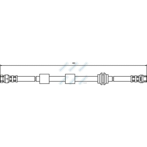 Apec Brake Hydraulic Hose Line Front fits Ford Galaxy 1996-2006 1.9 2.0 2.3