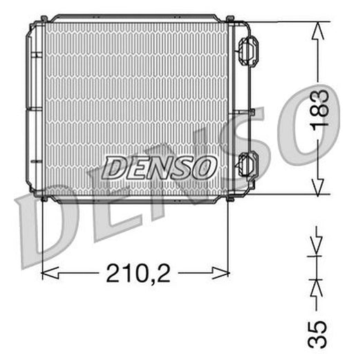 Denso Heater Matrix Core Heat Exchanger fits Renault Laguna II 2001-2007
