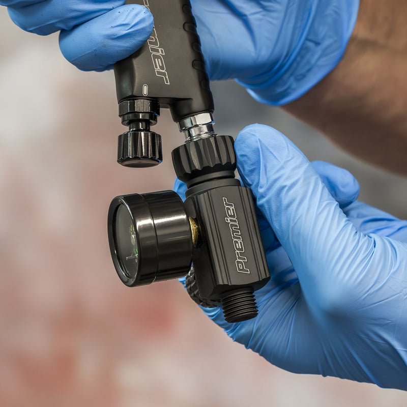 Sealey Premier Premier On-Gun Air Pressure Regulator/Gauge with Glass Lens AR02 Sealey Premier - Dynamic Drive