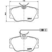 Mintex Front Brake Pad Set fits Mercedes-Benz 124 1984-1993
