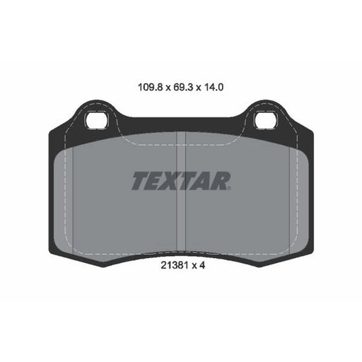 Textar Front Brake Pad Set 2138104