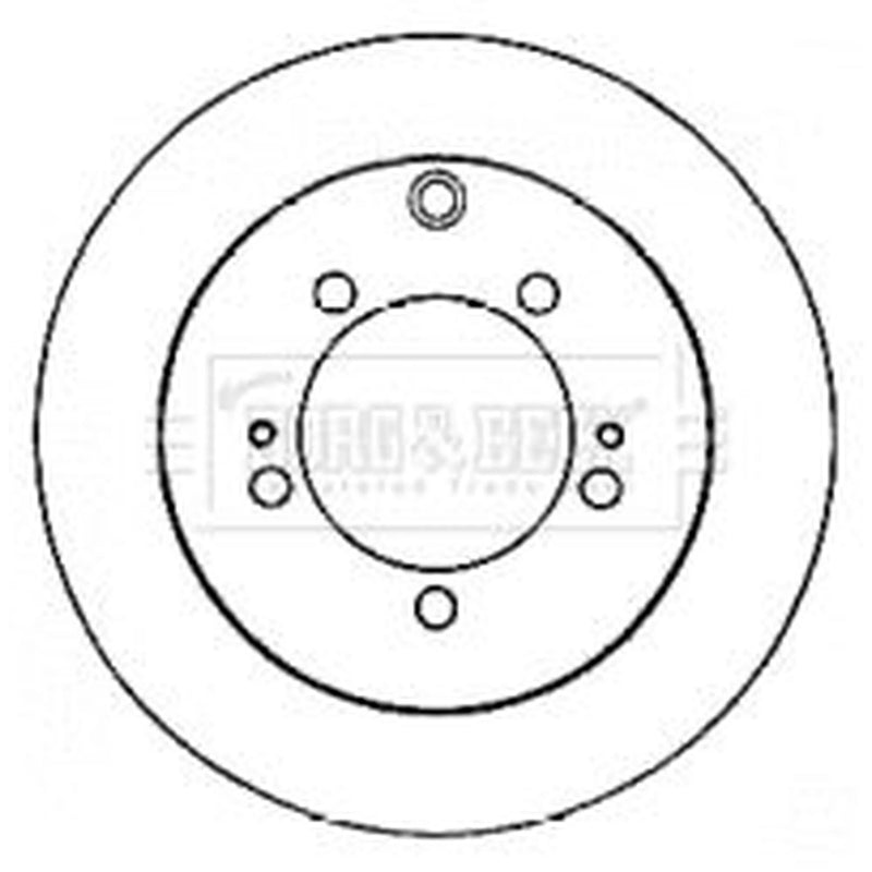 Borg & Beck Rear Brake Discs & Pads fits Mitsubishi Shogun Pinin I 1999-2007