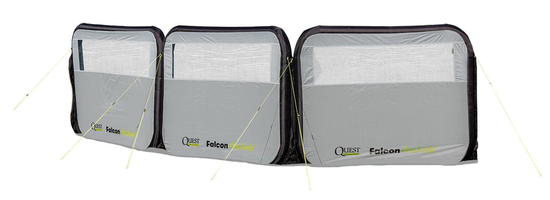 Quest Falcon Pro AirShield 500 Windbreak (3 panels - mid grey) Quest Leisure - Dynamic Drive