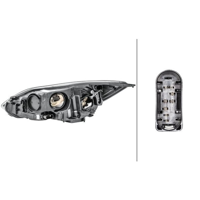 Hella Headlight Headlamp H7/H1 Right 1LA 354 994-081