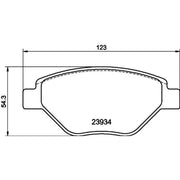 Mintex Front Brake Pad Set fits Renault Megane II 2002-2008 1.4 1.6