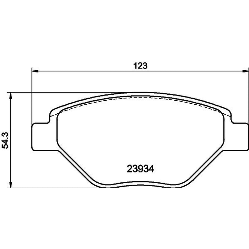 Mintex Front & Rear Pads fits Renault Megane II 2002-2008 1.4 1.6