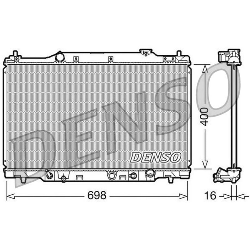 Denso Engine Radiator fits Honda Stream 2001-2006 1.7 2.0