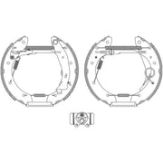 Mintex Brake Shoe Set Axle Kit fits Citroën Berlingo / Berlingo First 1996-2011