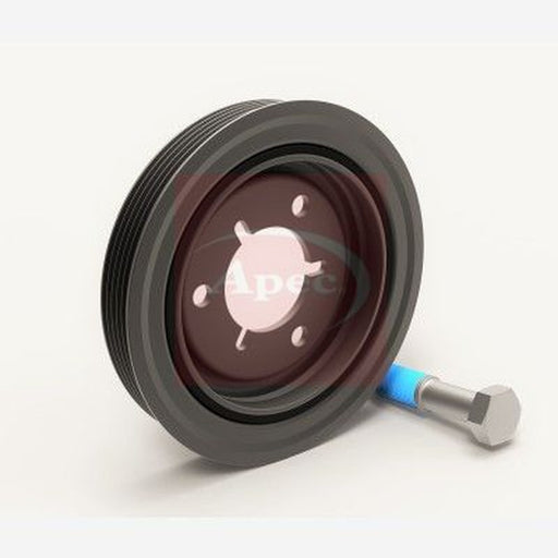 Apec Crank Shaft Belt Pulley fits Citroën Berlingo First 2000-2011 1.6