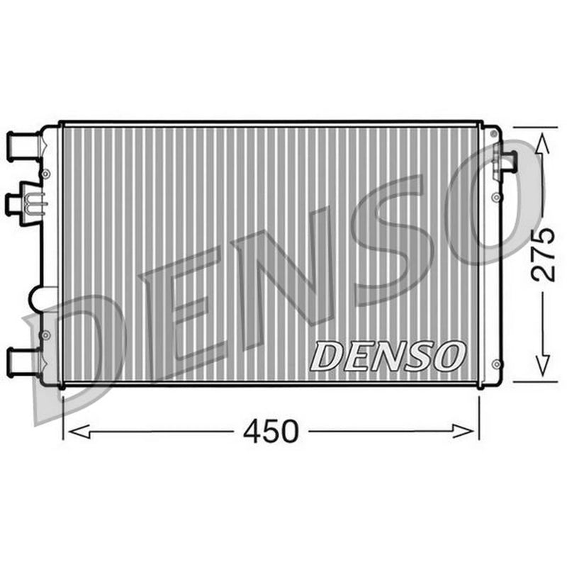 Denso Engine Radiator fits Fiat Seicento / 600 1998-2010 1.1