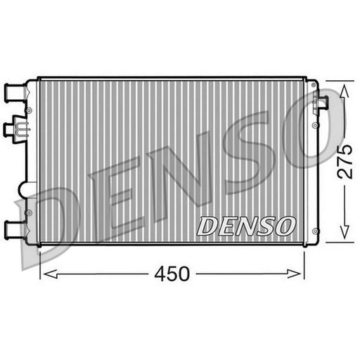 Denso Engine Radiator fits Fiat Seicento / 600 1998-2010 1.1
