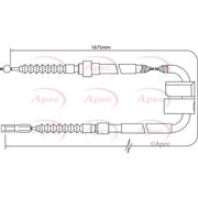 Apec Handbrake Cable Left Rear fits Audi A4 B6 2000-2005 1.8 1.9 2.5 3.0