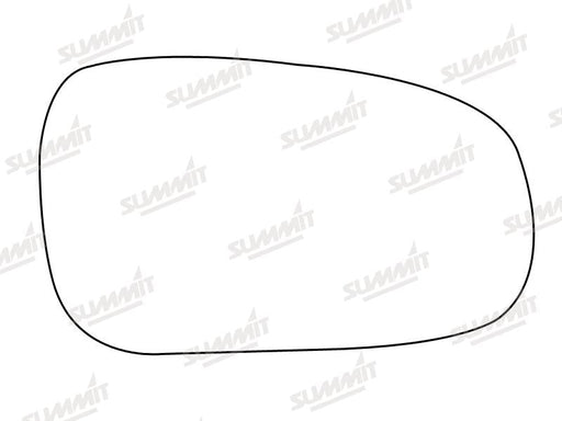 Summit Stick-On Standard Mirror Glass fits Honda Civic 96 to 01 RHS Summit - Bars 4 Cars