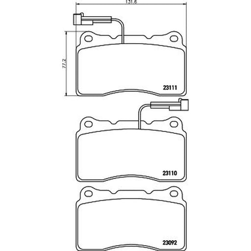 Mintex Front Brake Discs & Pads fits Alfa Romeo 156 Sportwagon 2004-2006 1.9