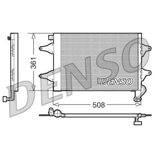 Denso Air Conditioning Condenser fits Seat Cordoba 2002-2009 1.2 1.4 1.6 1.9 2.0