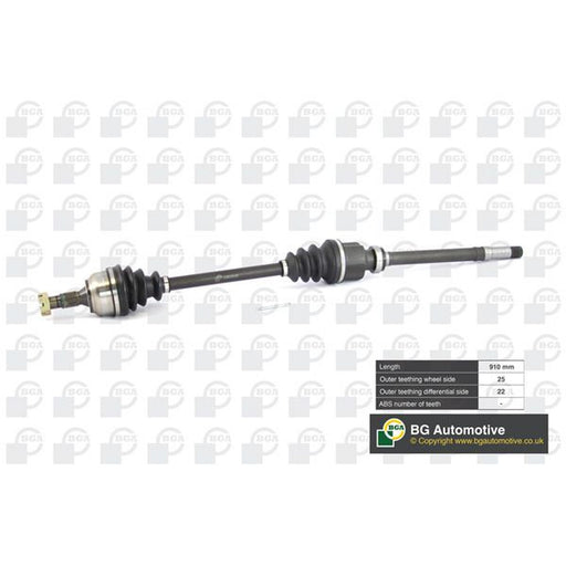 BGA CV Drive Shaft Driveshaft Front Right fits Citroën C4 2004-2011 1.4 1.6
