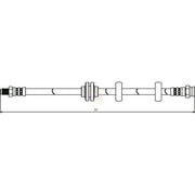 NAPA Brake Hydraulic Hose Line Front NBH1310