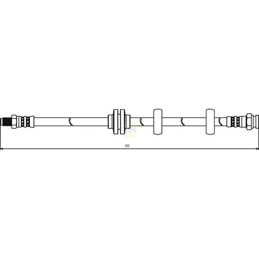 NAPA Brake Hydraulic Hose Line Front NBH1310