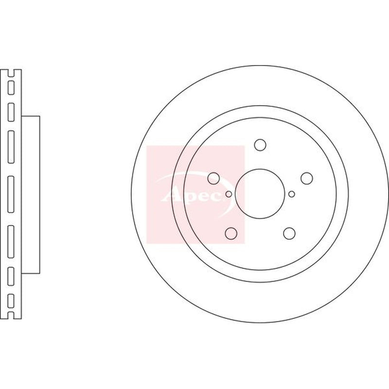 Apec Front & Rear Brake Discs & Pads fits Subaru Outback 2021 on 2.5