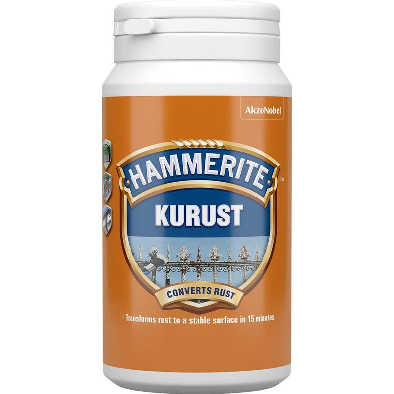 2X Hammerite Kurust 250ml Cure Rust Killer Converts Rusty Metal One Coat T'Ment Hammerite - Dynamic Drive