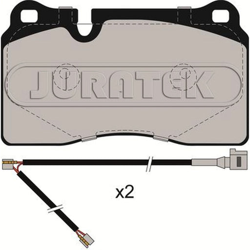 Juratek Front Brake Vented Discs & Pads fits VW Touareg 2004-2018 3.0 3.6 4.2